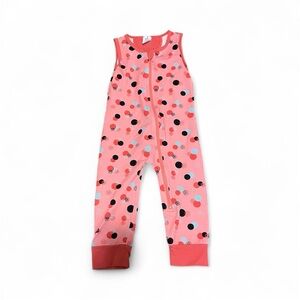 Peekaboo Beans Romper Toddler Girls 18-24 m Soft Cotton Polka Dot 1yr 4/$20 🛑